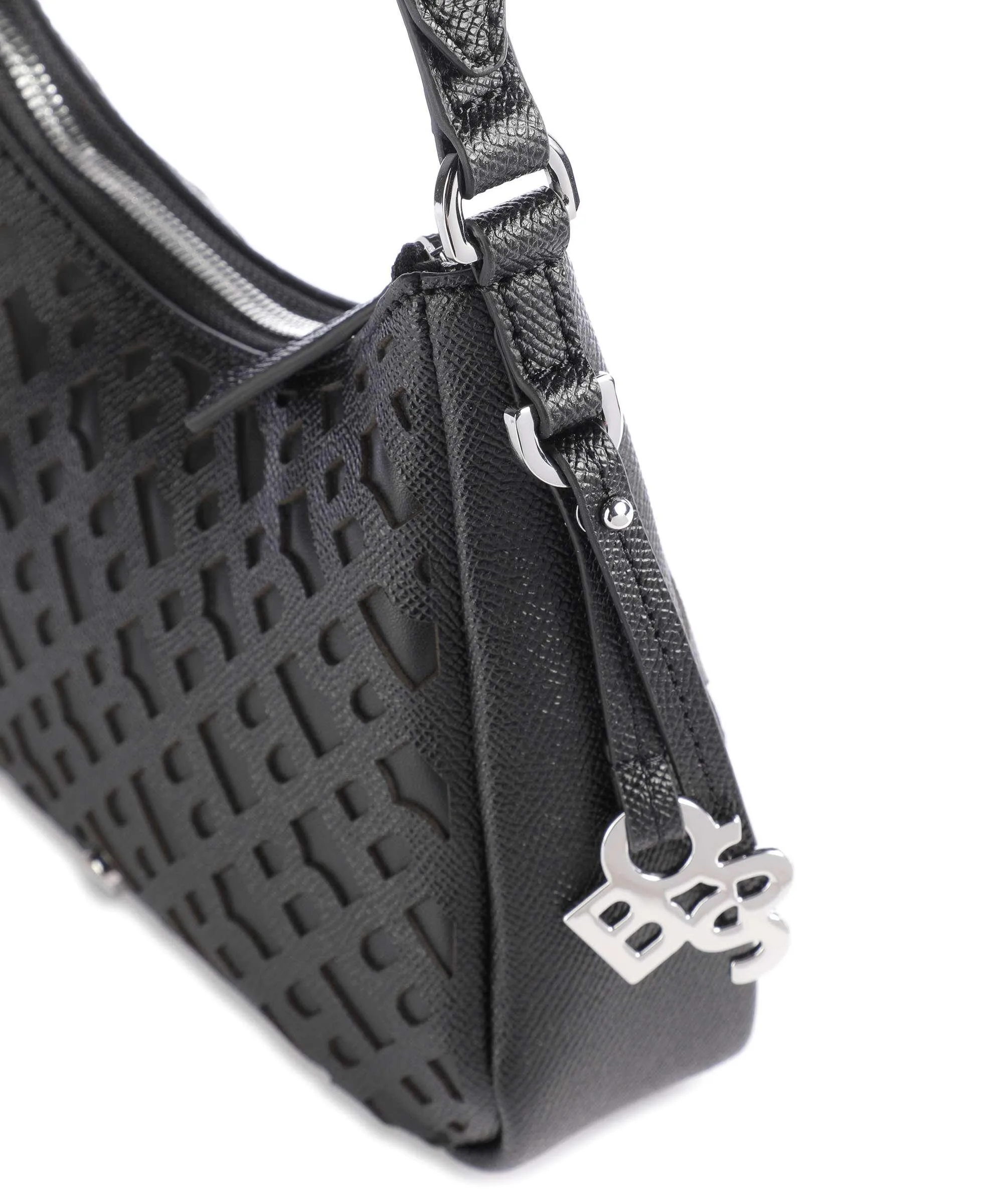  BOSS Cindy Borsa a spalla pelle di vacchetta grana nero  