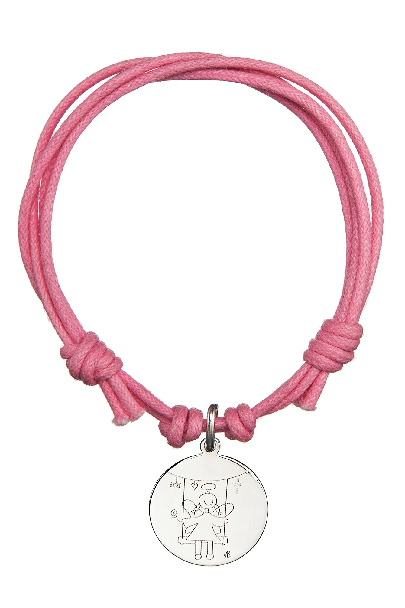 BRACCIALE CORDINO ROSA