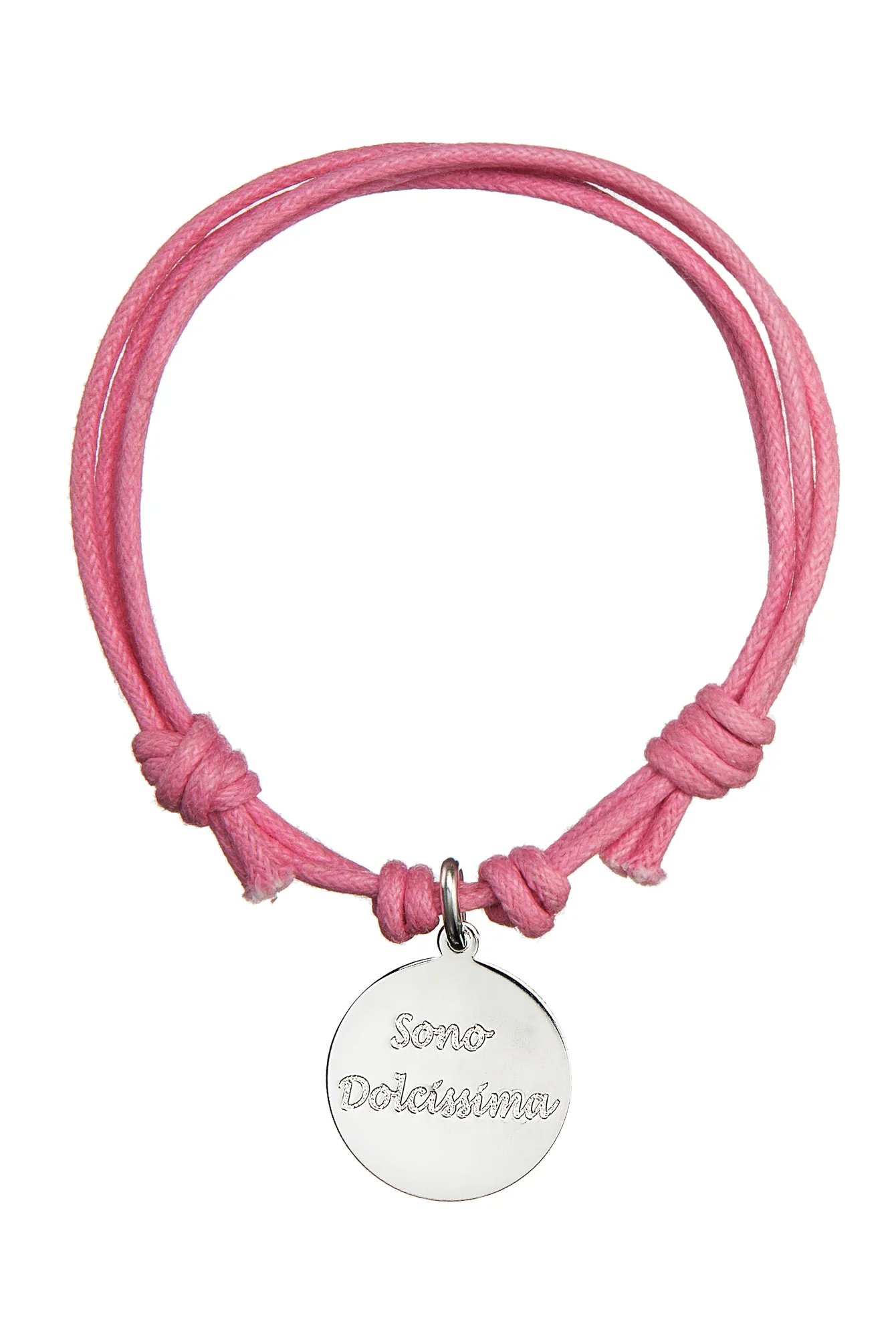 BRACCIALE CORDINO ROSA