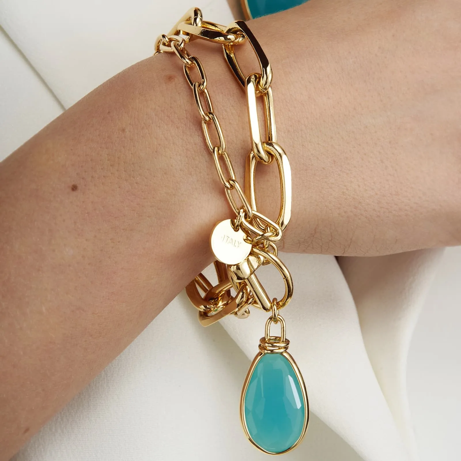Bracciale Unoaerre Cristallo Turchese