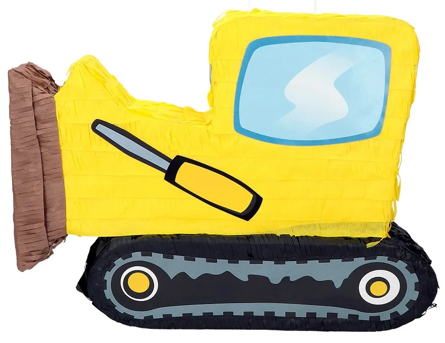 Bulldozer giallo Pinata 45 cm x 33 cm