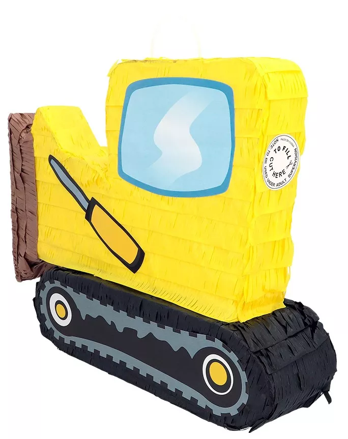 Bulldozer giallo Pinata 45 cm x 33 cm