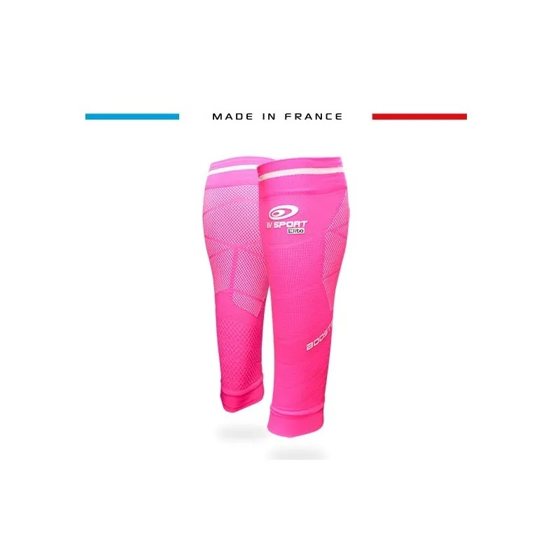 BV SPORT BOOSTER ELITE EVO 2 GAMBALETTI COMPRESSIVI RUNNING - ROSA FLUO
