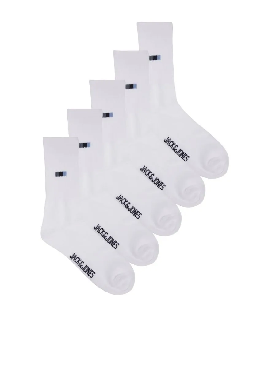 CALZE Uomo JACK&JONES 12228662 - 5 PACK WHITE