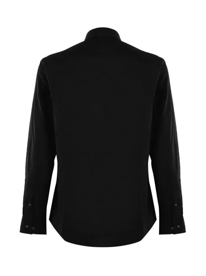CAMICIA ADERENTE IN POPELINE ELASTICIZZATO