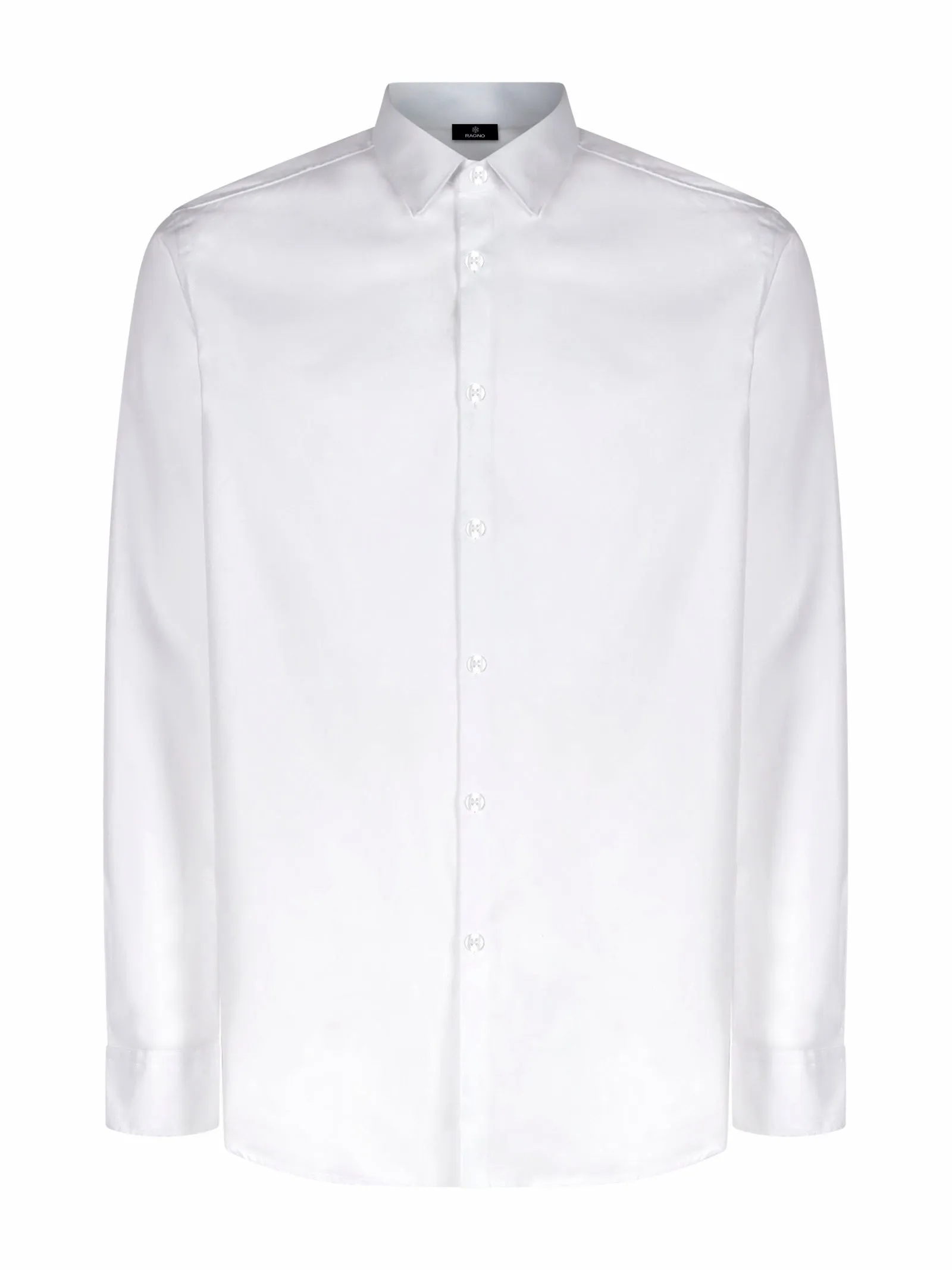 Camicia classica in popeline di cotone - Bianco