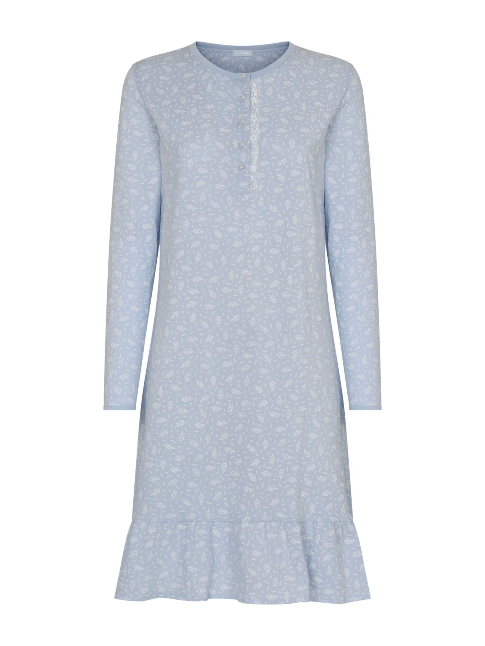 Camicia da notte a serafino in Jersey di cotone - Fant.Gioiello