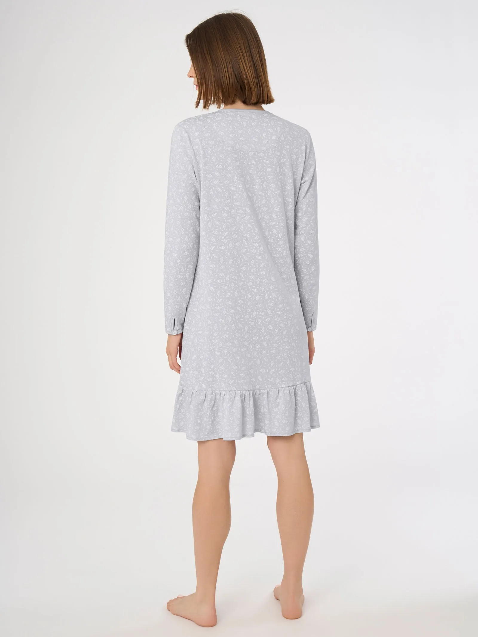 Camicia da notte a serafino in Jersey di cotone - Fant.Gioiello
