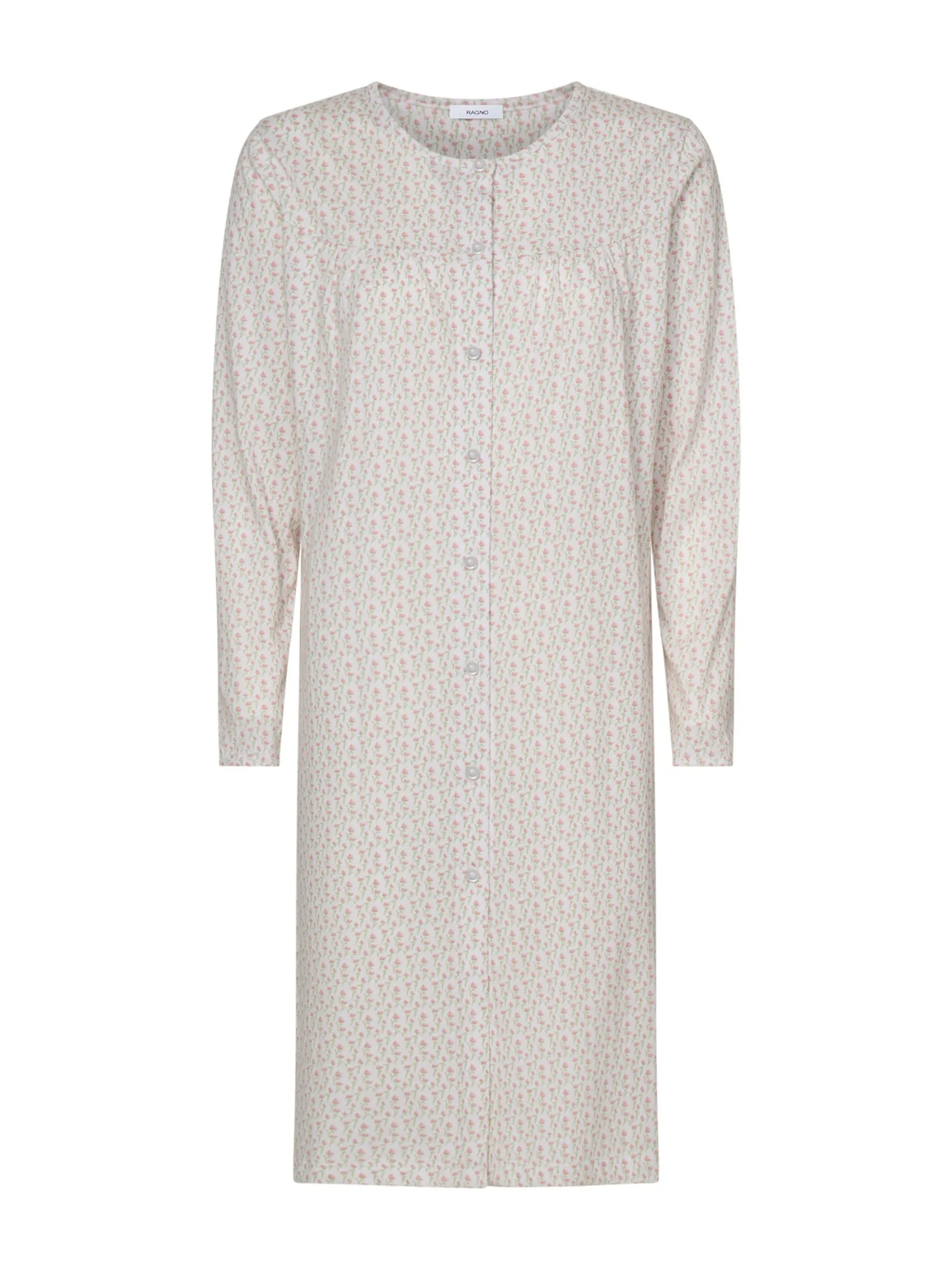 Camicia da notte aperta in Jersey di cotone - Fant.Bianco