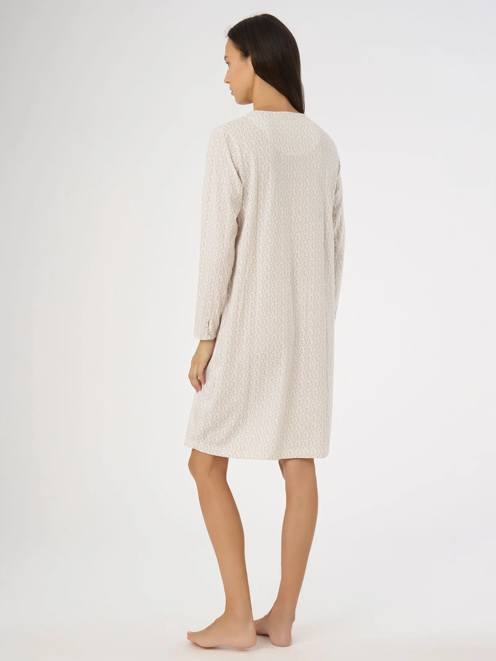 Camicia da notte aperta in Jersey di cotone - Fant.Bianco