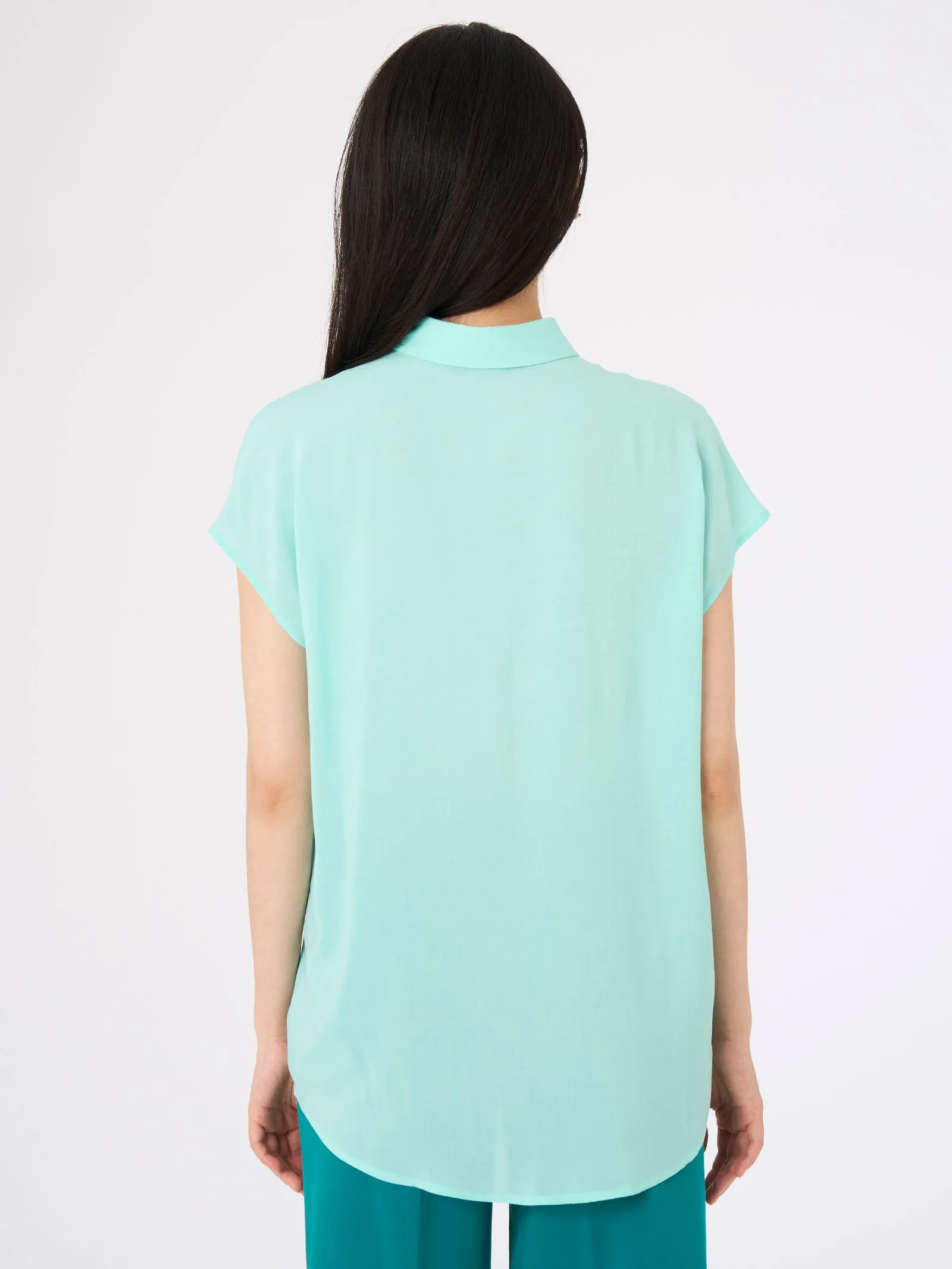Camicia in mussola di EcoSeta - Nero