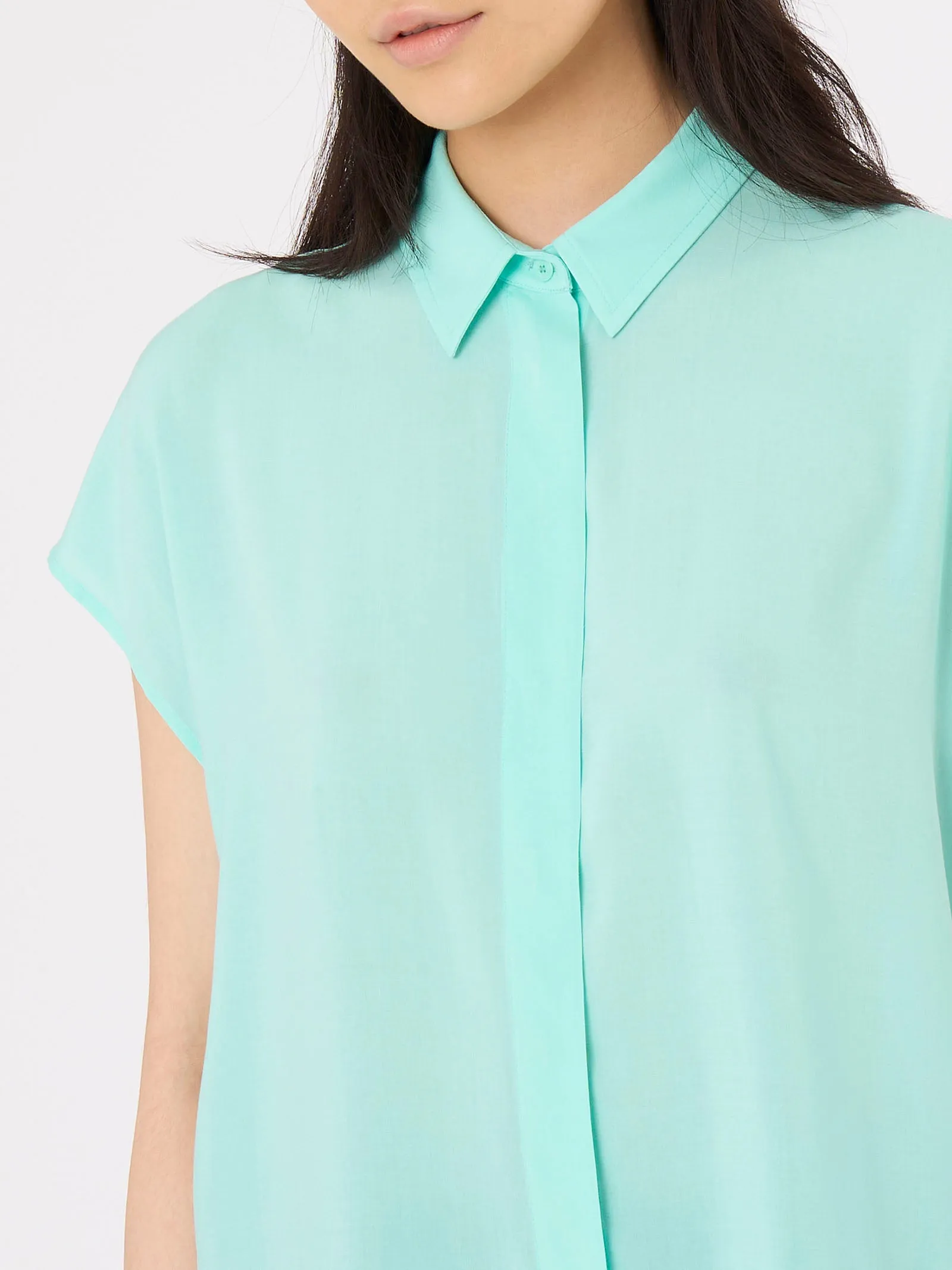 Camicia in mussola di EcoSeta - Nero