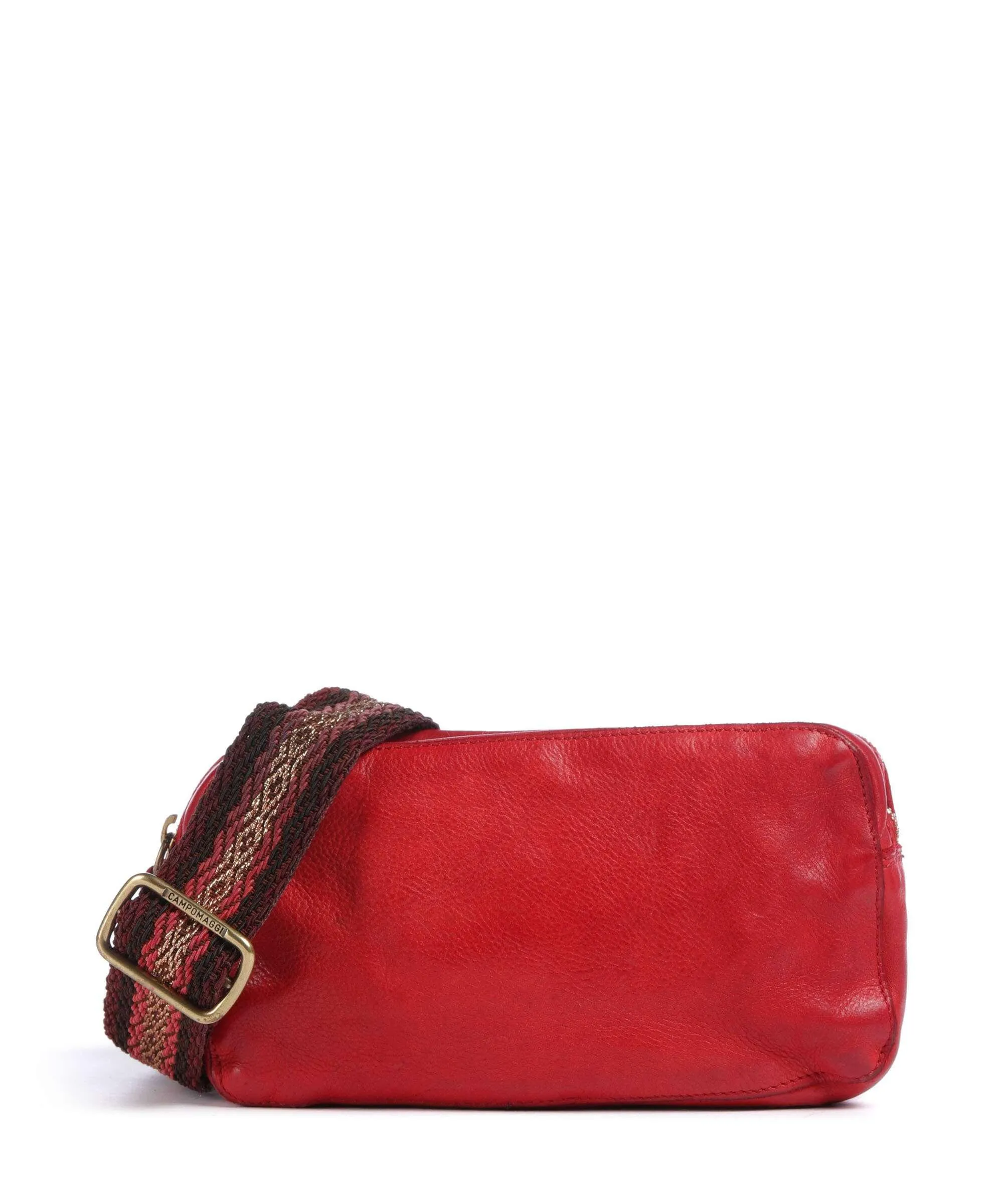  Campomaggi Borsa a tracolla pelle bovina rosso  
