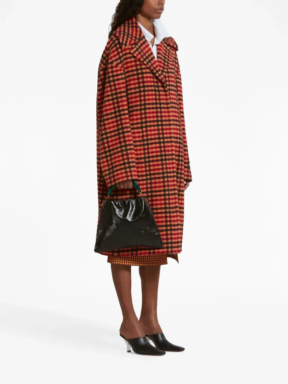 Cappotto con motivo Wavy Check