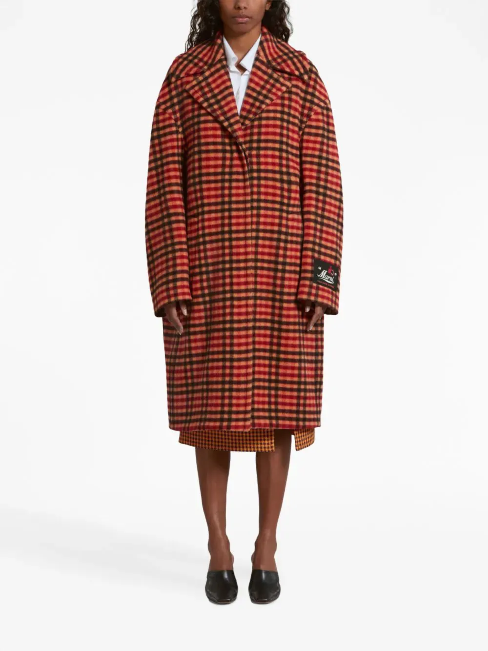 Cappotto con motivo Wavy Check