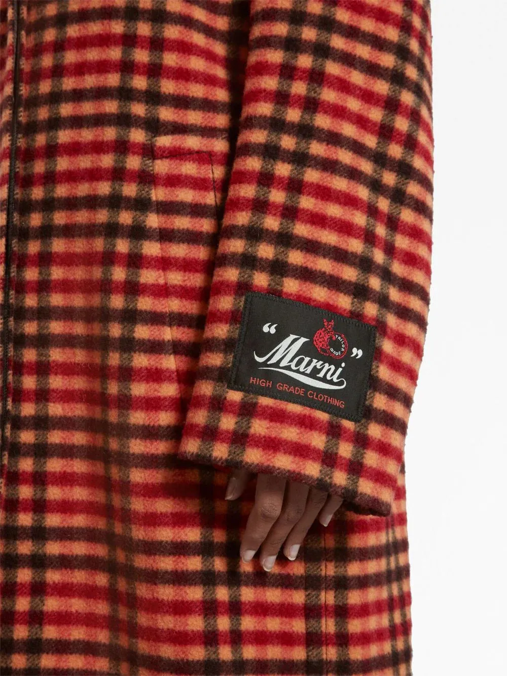 Cappotto con motivo Wavy Check