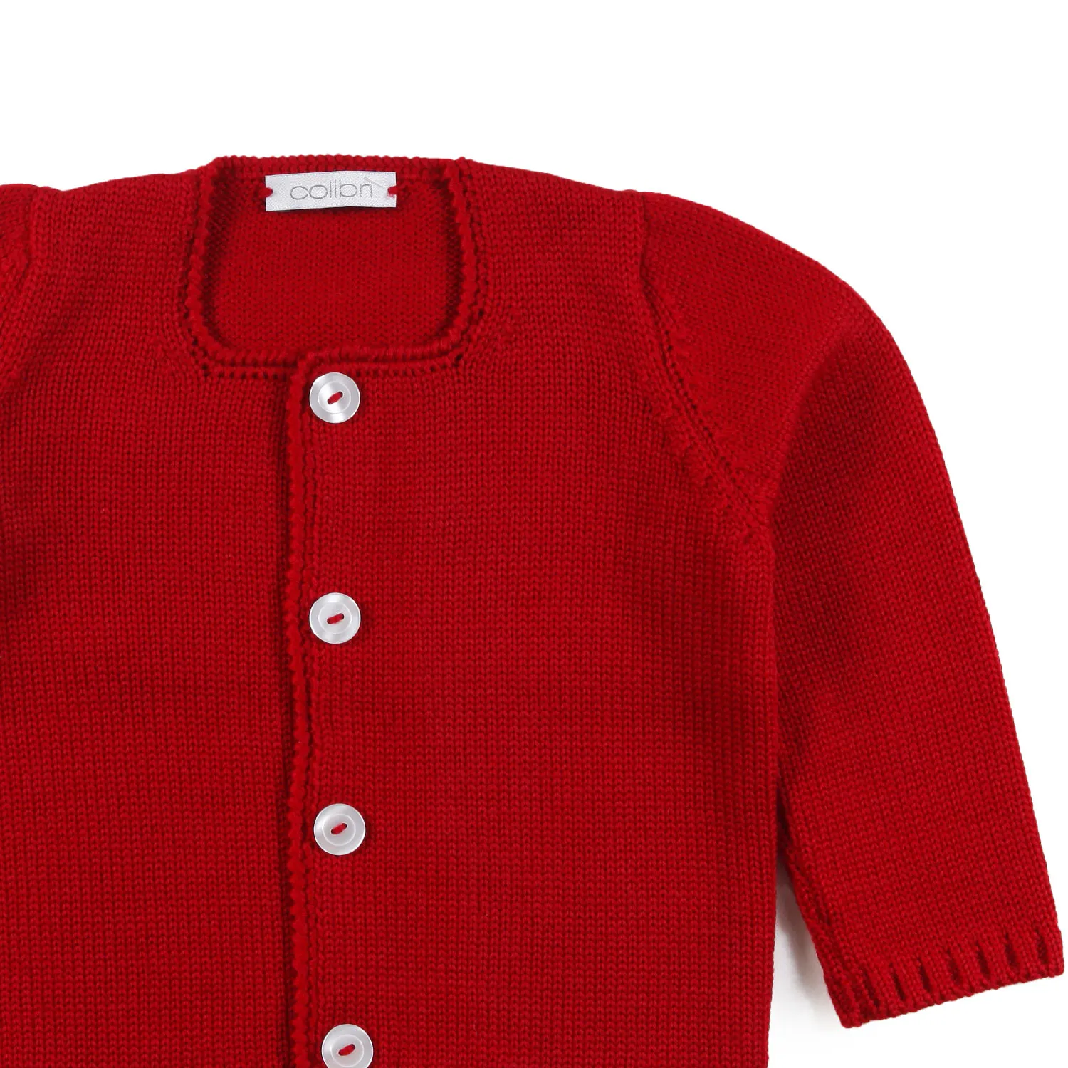 Cardigan Colibri Rosso Rubino Bimba E Neonata