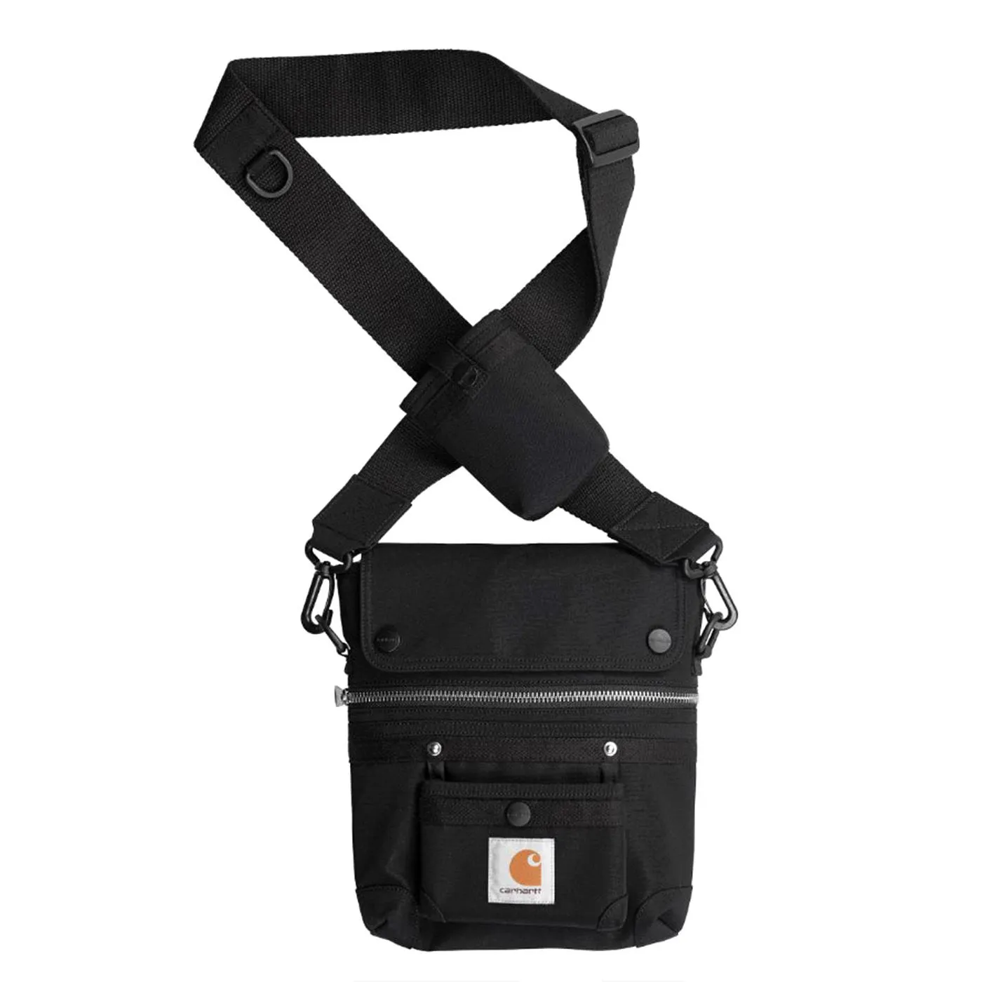 CARHARTT WIP Carpenter Shoulder Bag Black - Borsa a Tracolla Nera    