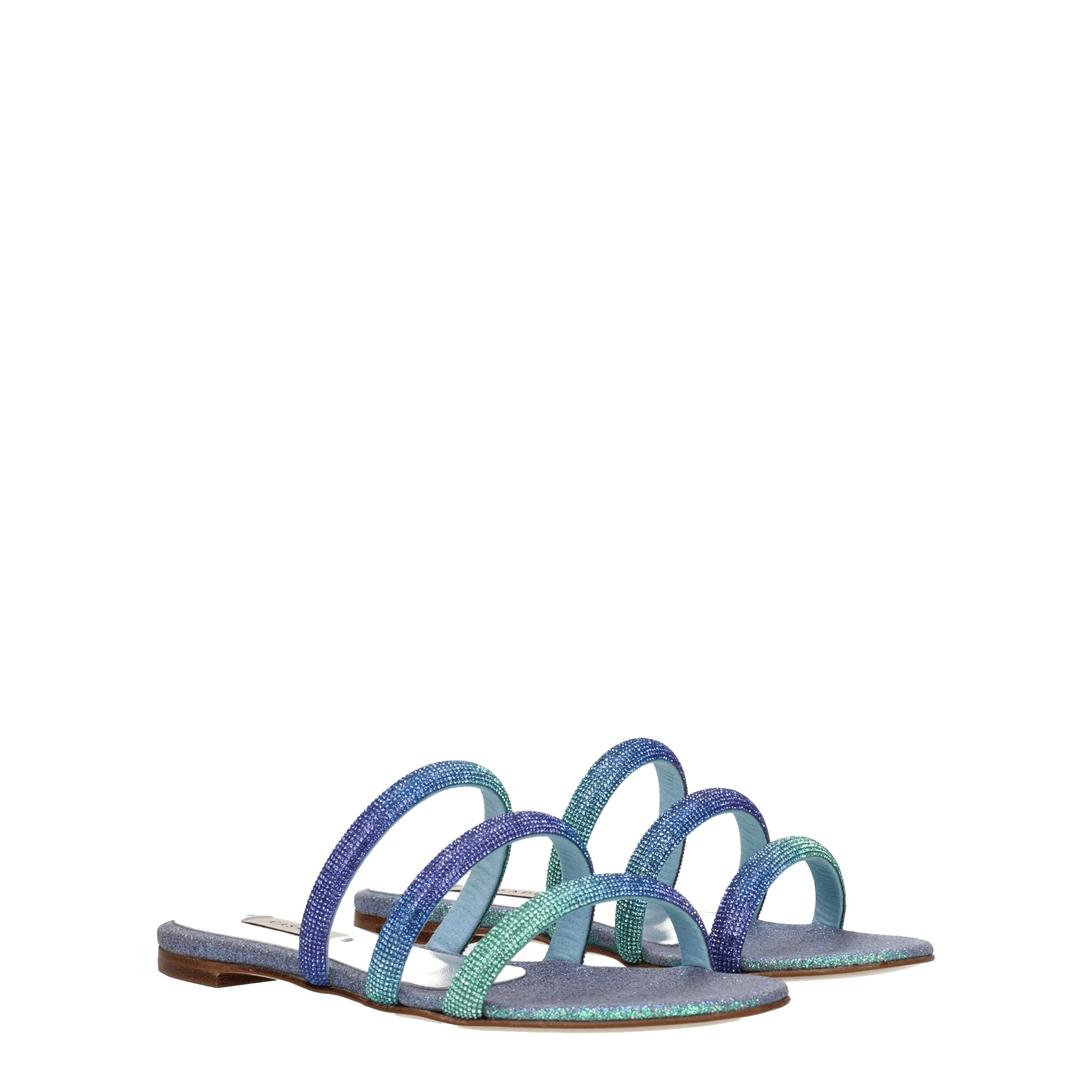 Casadei Ciabatte e Zoccoli Donna Tessuto Multicolore