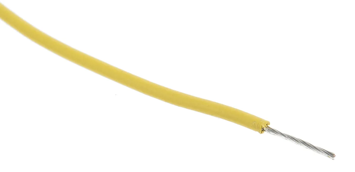 Cavo di collegamento apparecchiature RS PRO, 0,33 mm², 22 AWG, 300 V, 100m, Giallo, UL3266
