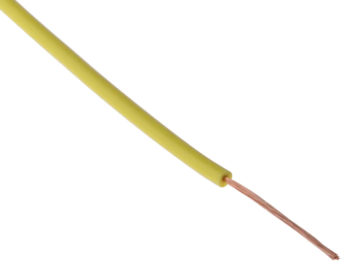 Cavo di collegamento apparecchiature Staubli, 0,5 mm², 20 AWG, 500 V, 100m, Giallo