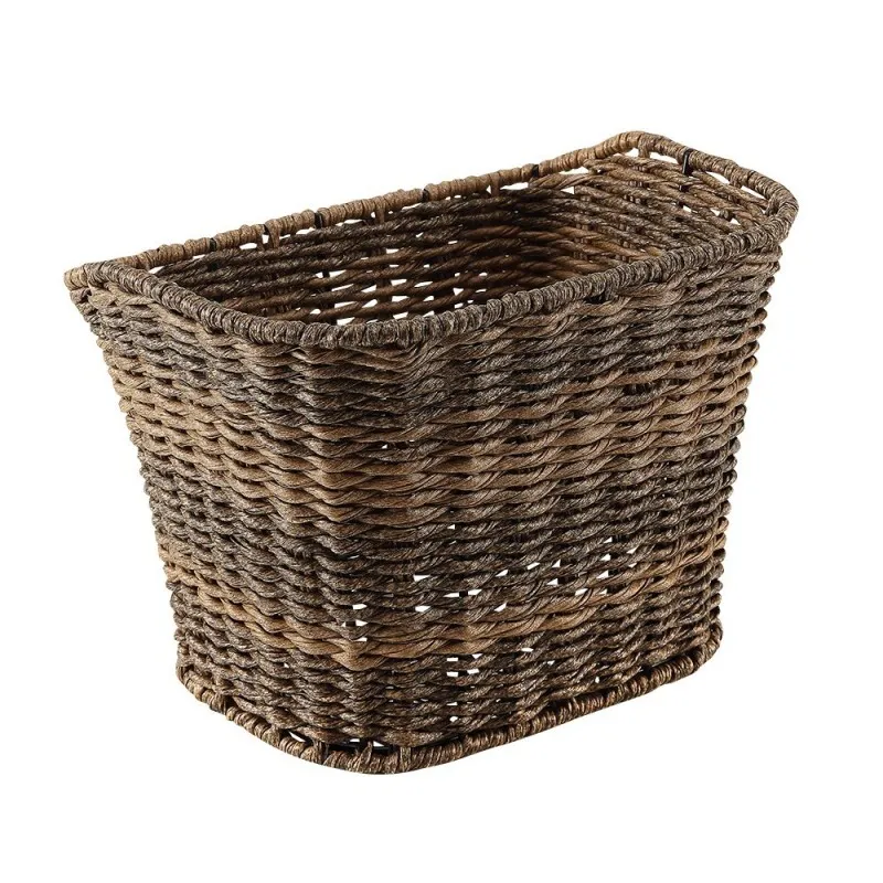 Cestino anteriore MVTEK TRENDY vimini attacco al portacestino 35x25x25cm marrone