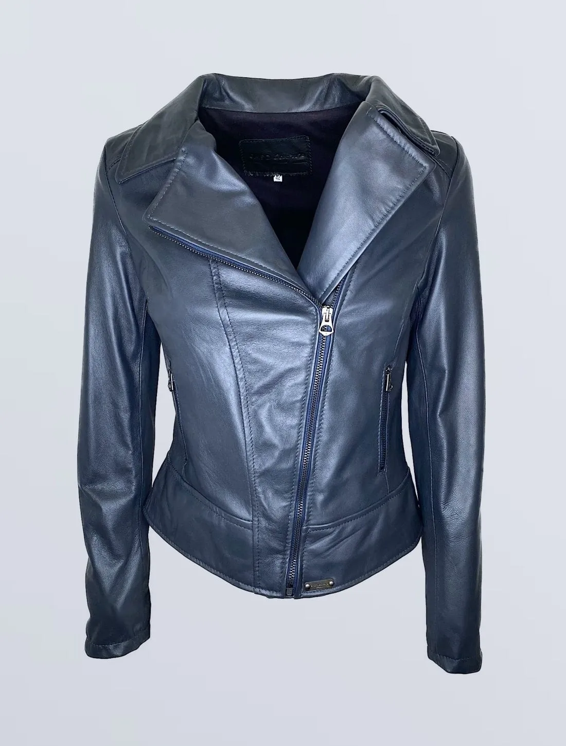 CHIODO PELLE DONNA BLU MOD. NEVADA