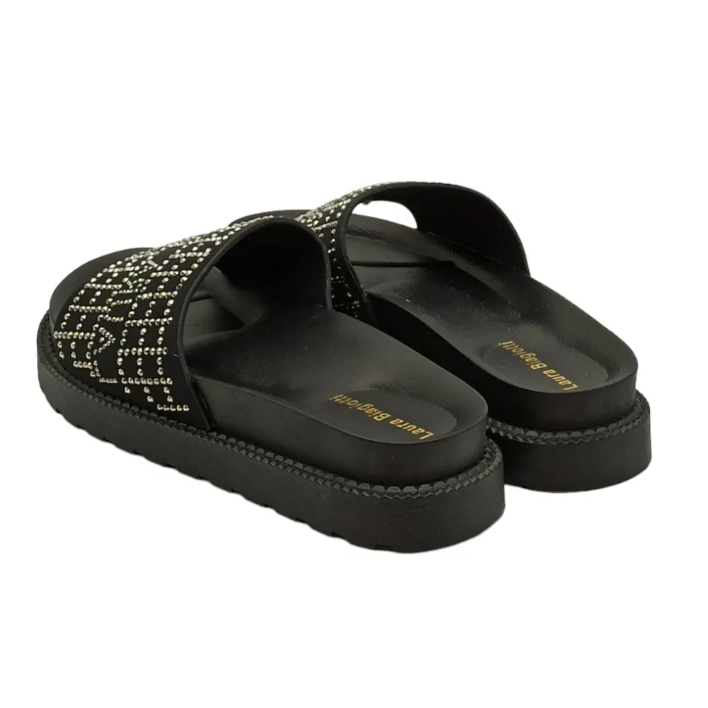 Ciabatta donna Laura Biagiotti 8180 nabuk black