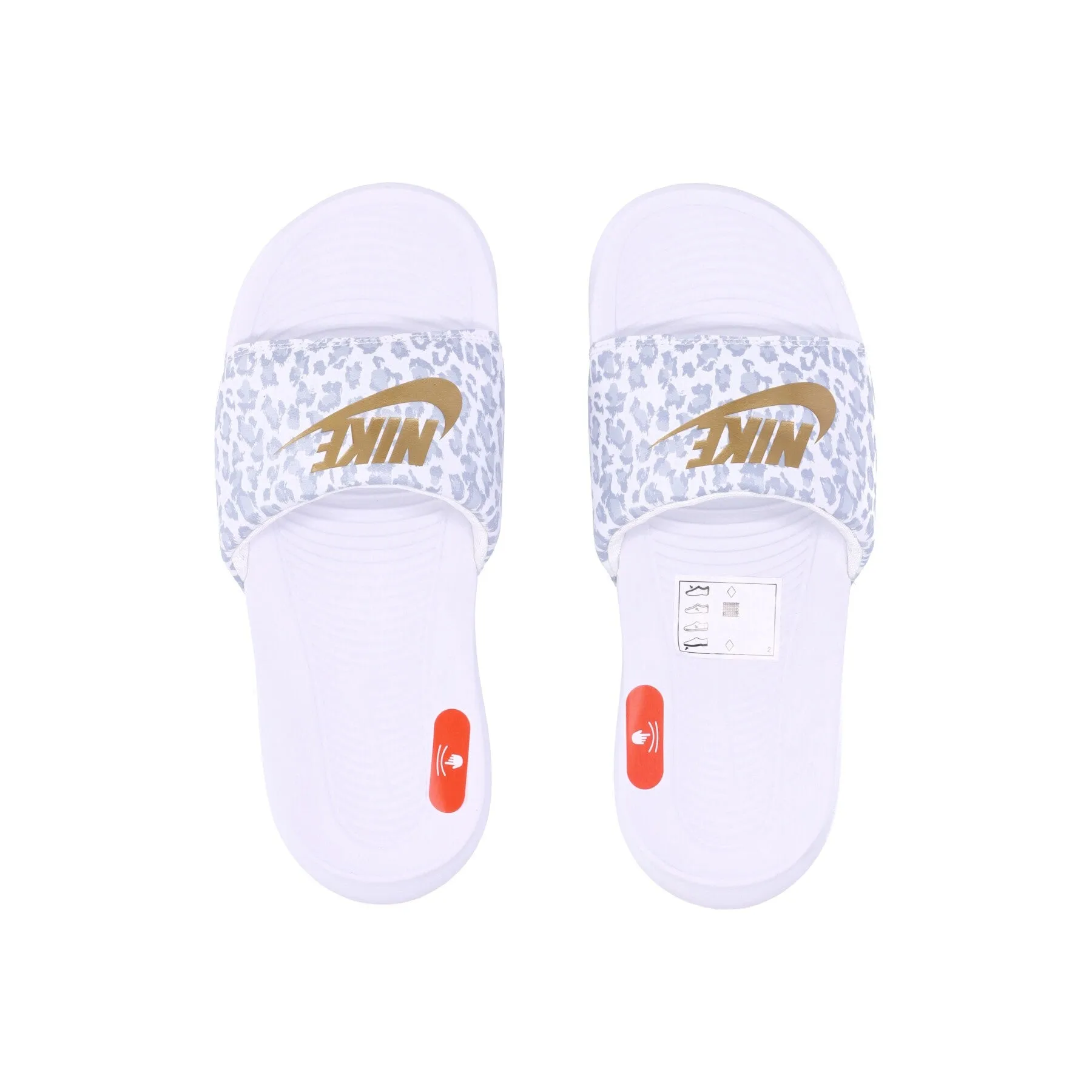 Ciabatte Donna W Victori One Slide Print White/metallic Gold/wolf Grey