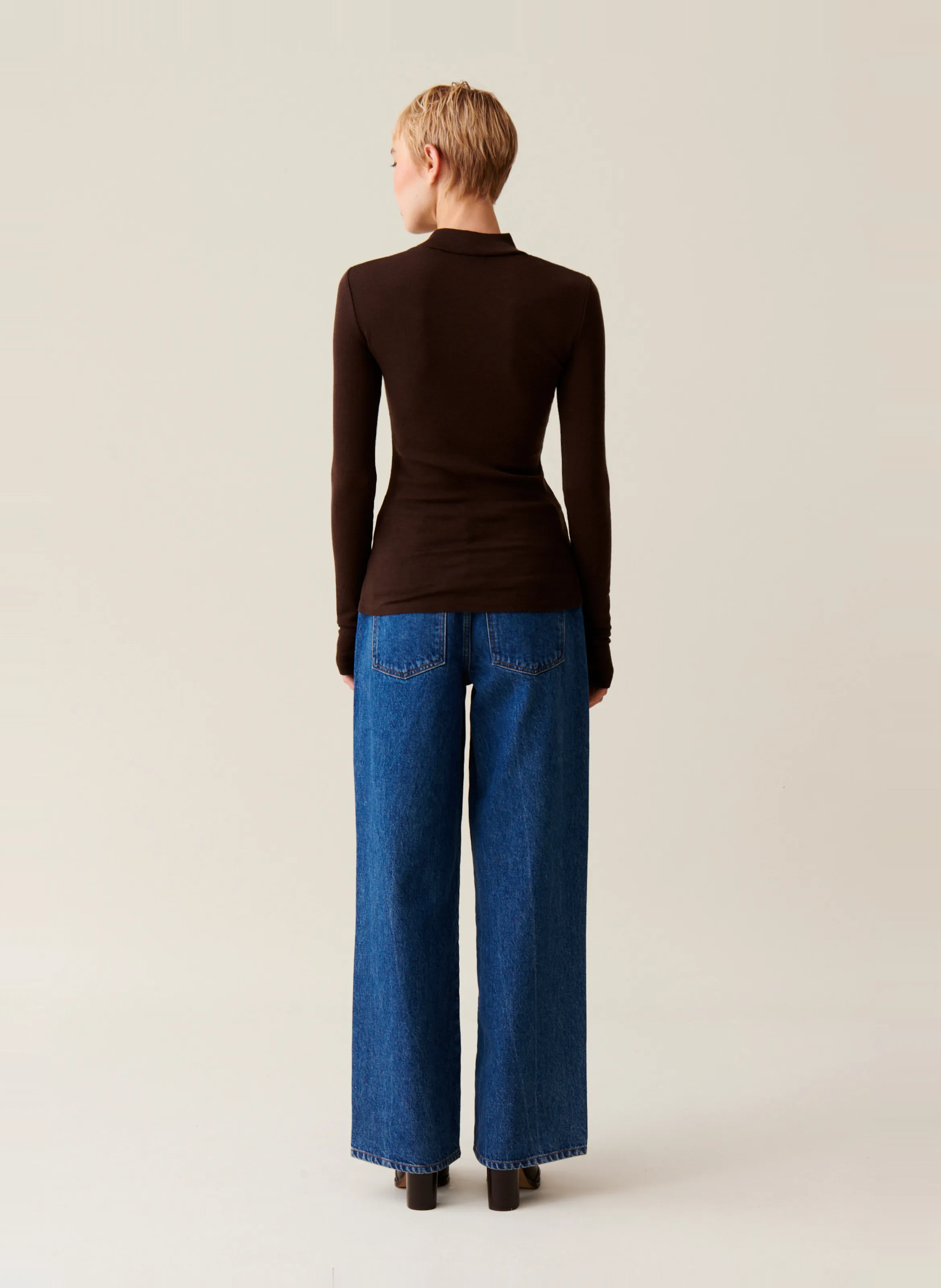  CLAUDIE PIERLOT   Maglia in lana a maniche lunghe | Marrone