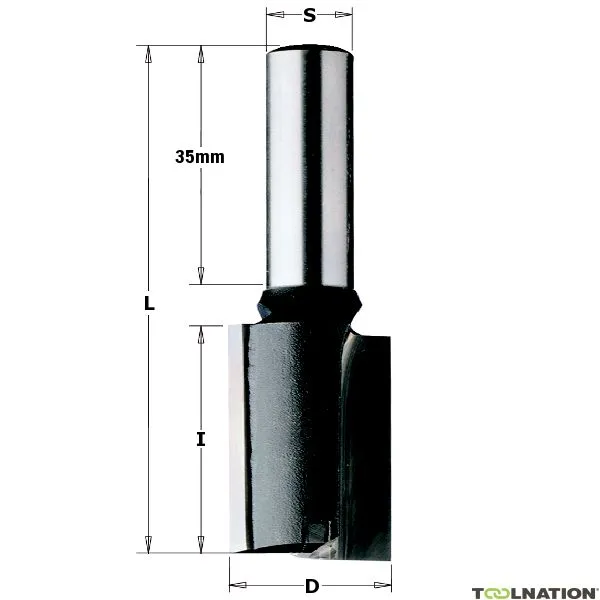 CMT 176.100.11 10 mm Fresa per scanalature a gambo lungo 10 mm