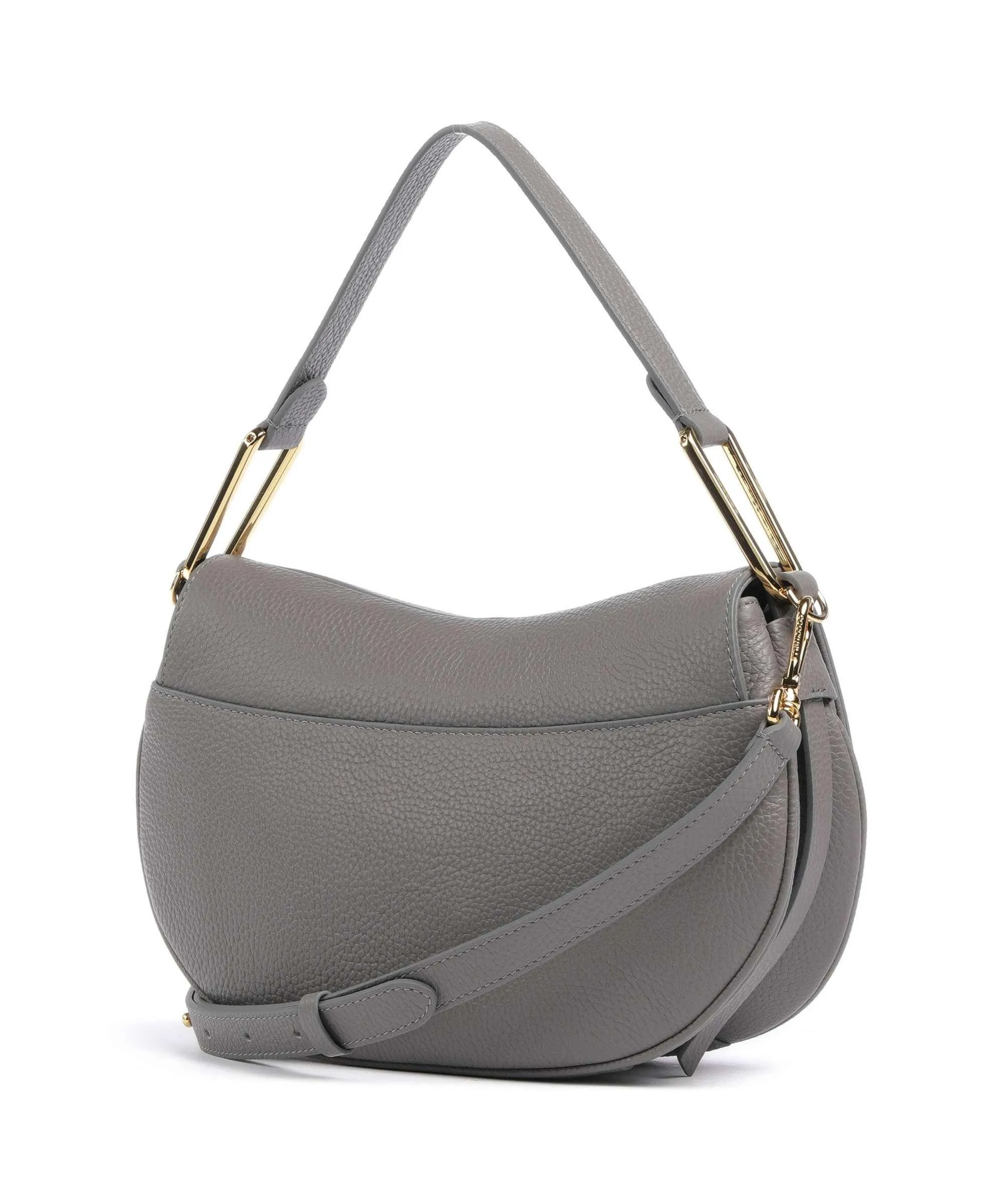  Coccinelle Magie Soft Borsa a spalla pelle di vacchetta grana grigio  
