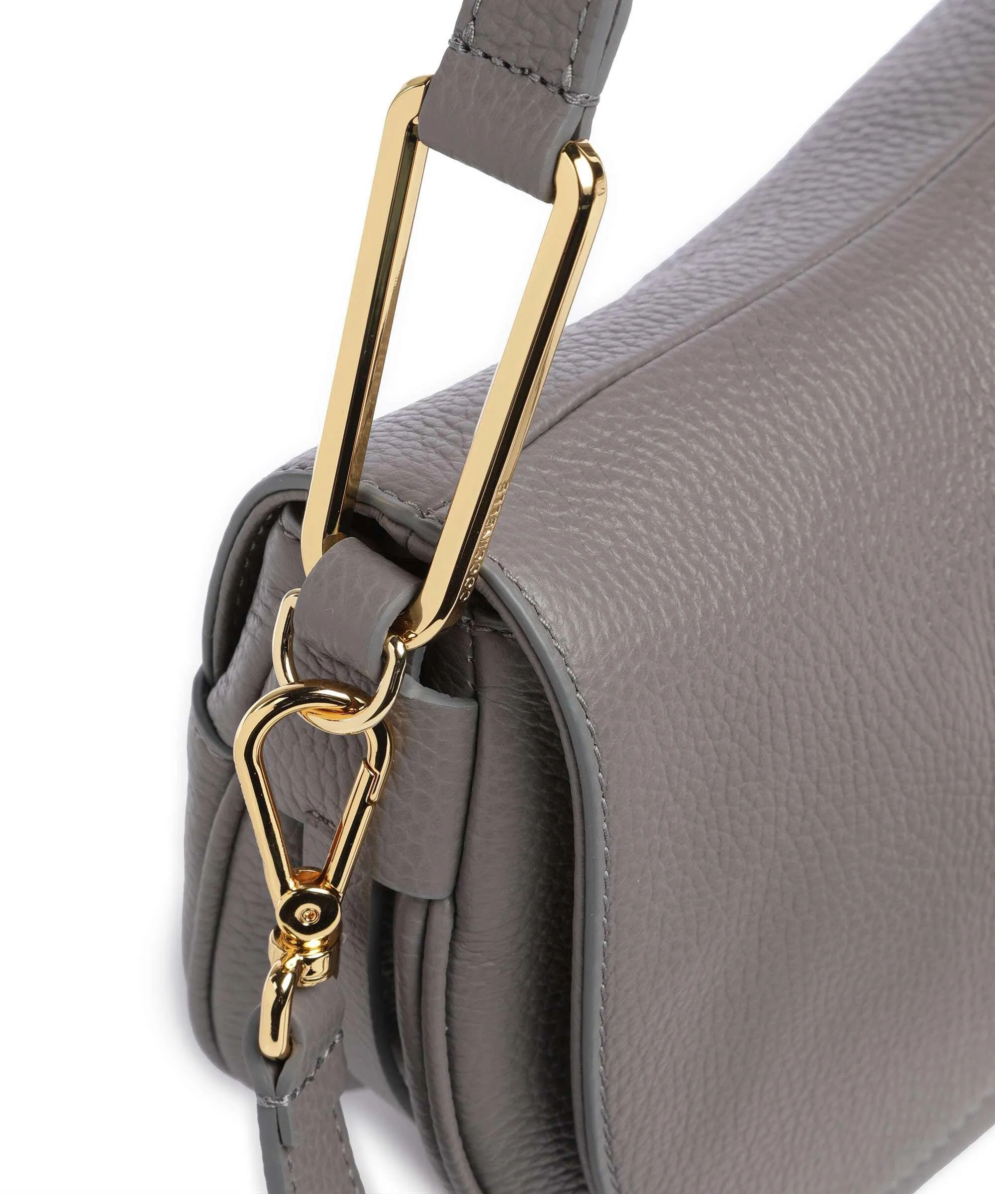  Coccinelle Magie Soft Borsa a spalla pelle di vacchetta grana grigio  