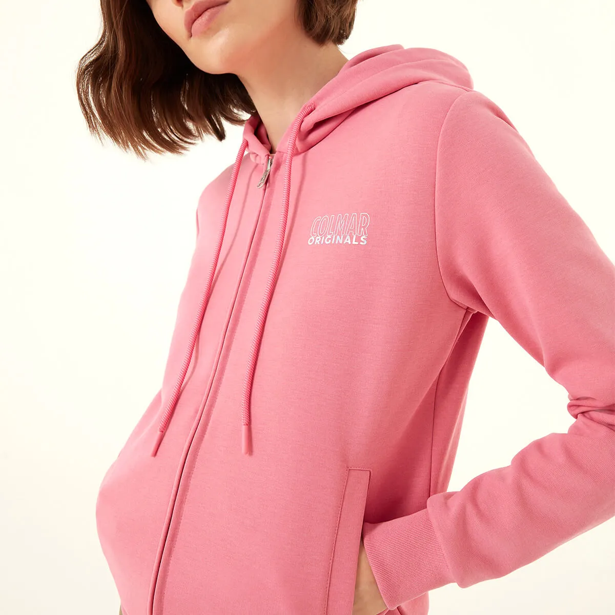 Colmar originals felpa donna topic rosa marzapane