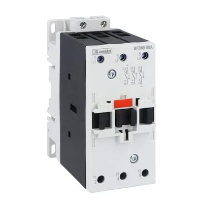 Contattore Lovato, serie BFD65, 3 poli, 3 NA, 35 A, bobina 48 V c.a.
