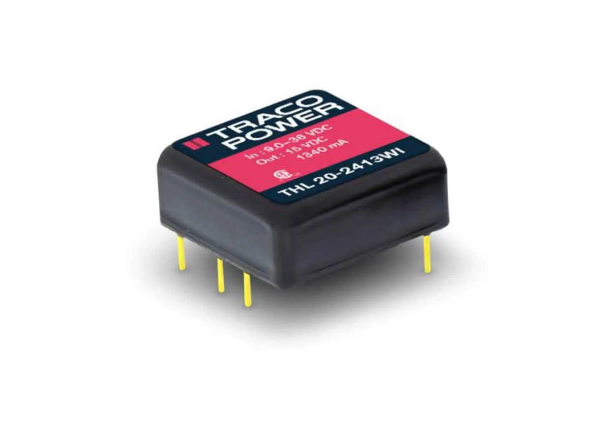 Convertitore c.c.-c.c. 20W, Vin 18 75 V c.c., Vout 24V cc, 1.5kV cc No No