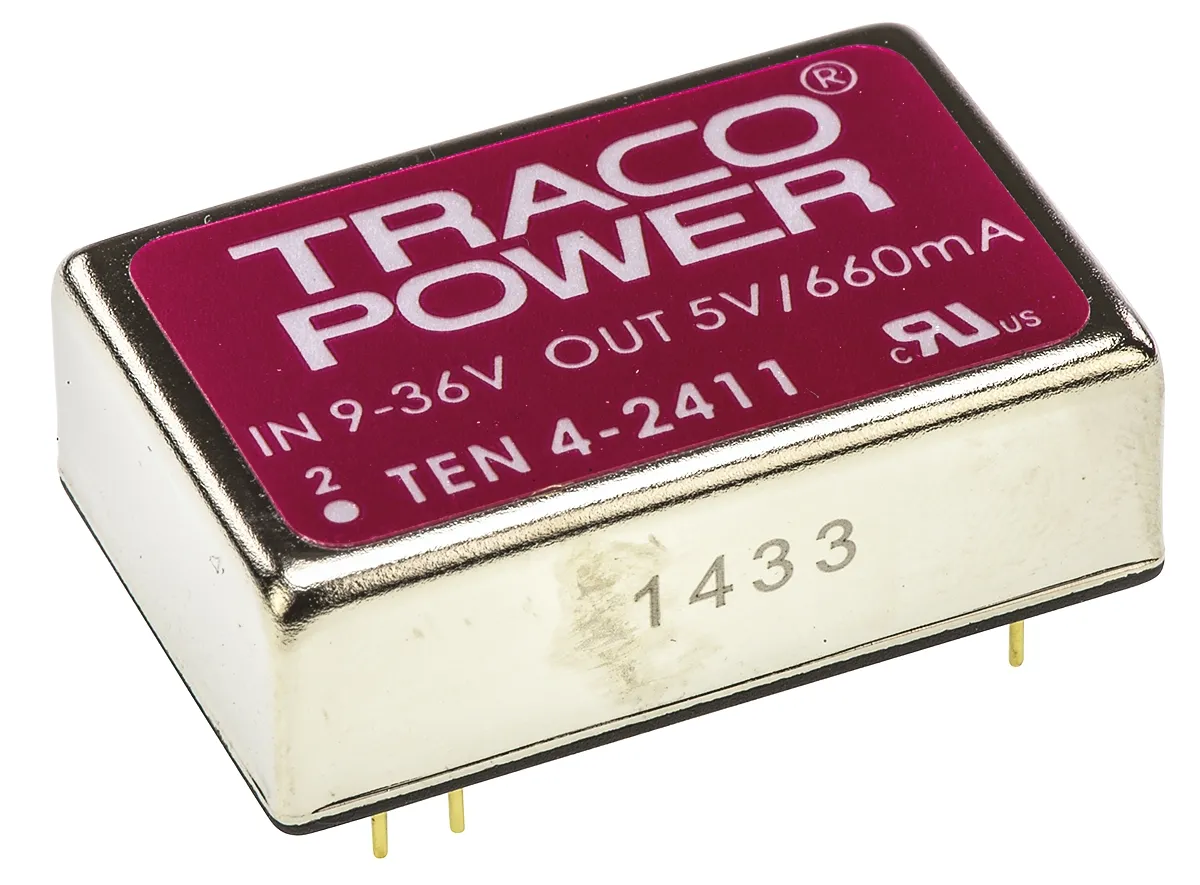 Convertitore c.c.-c.c. 3.3W, Vin 9 → 36 V c.c., Vout 5V cc, 1.5kV cc