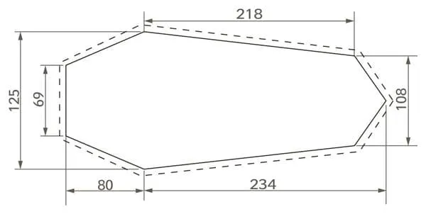 Copertura per pavimento Vaude Hogan UL 2P Grigio