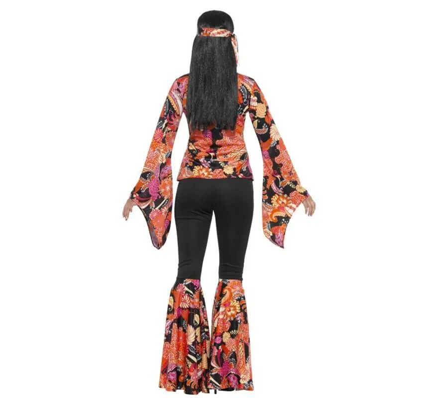 Costume hippy multicolore per una donna