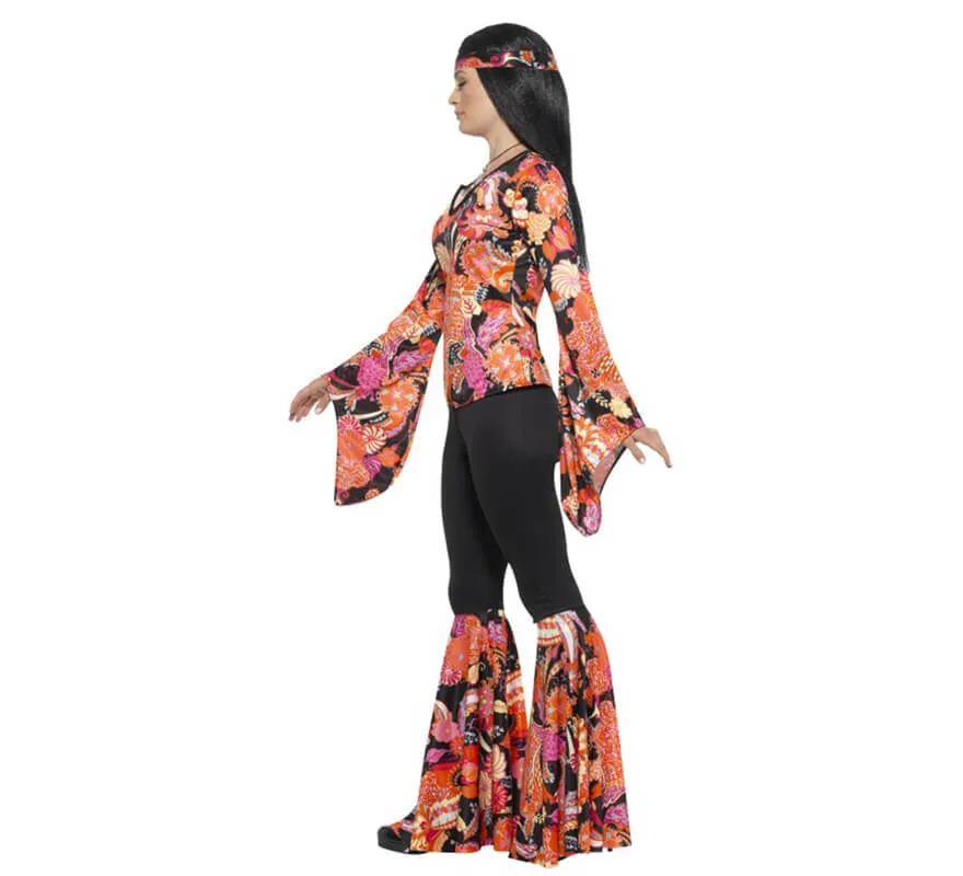 Costume hippy multicolore per una donna