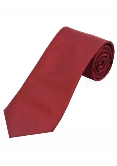 Cravatta business in raso di seta monocromatica rossa