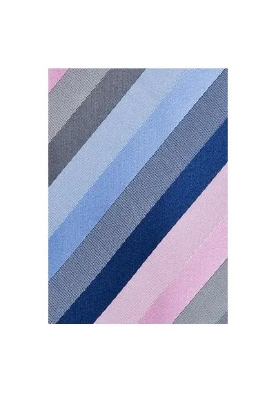 Cravatta righe rosa blu ghiaccio