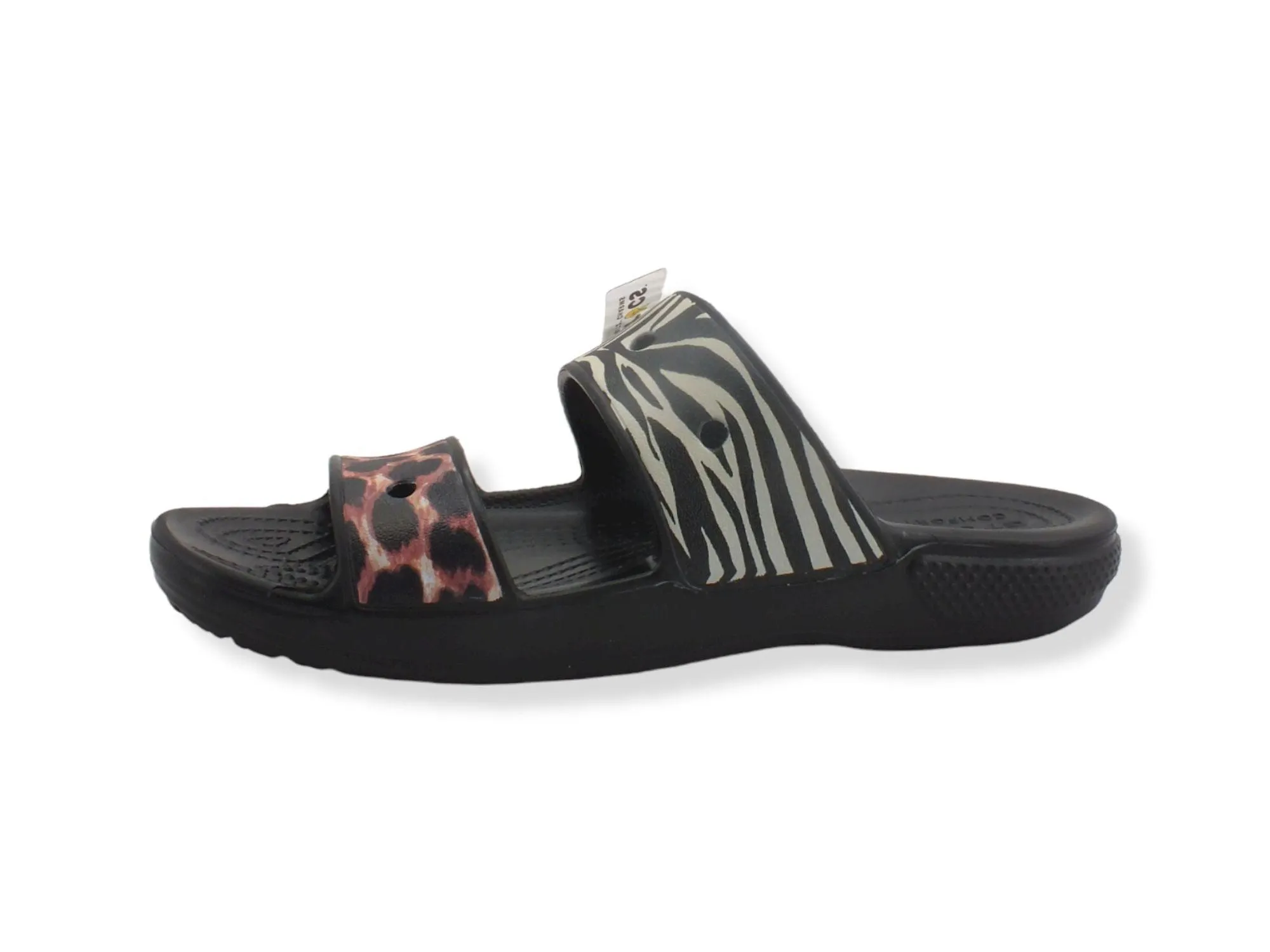 CROCS Classic Sandalo Animal Remi Black Multi 207847-0C4