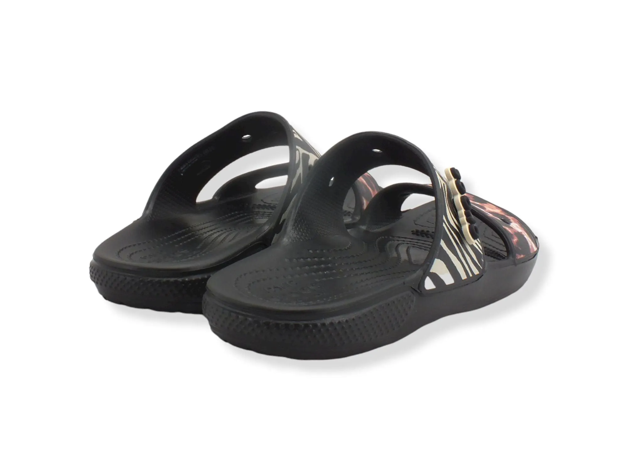 CROCS Classic Sandalo Animal Remi Black Multi 207847-0C4