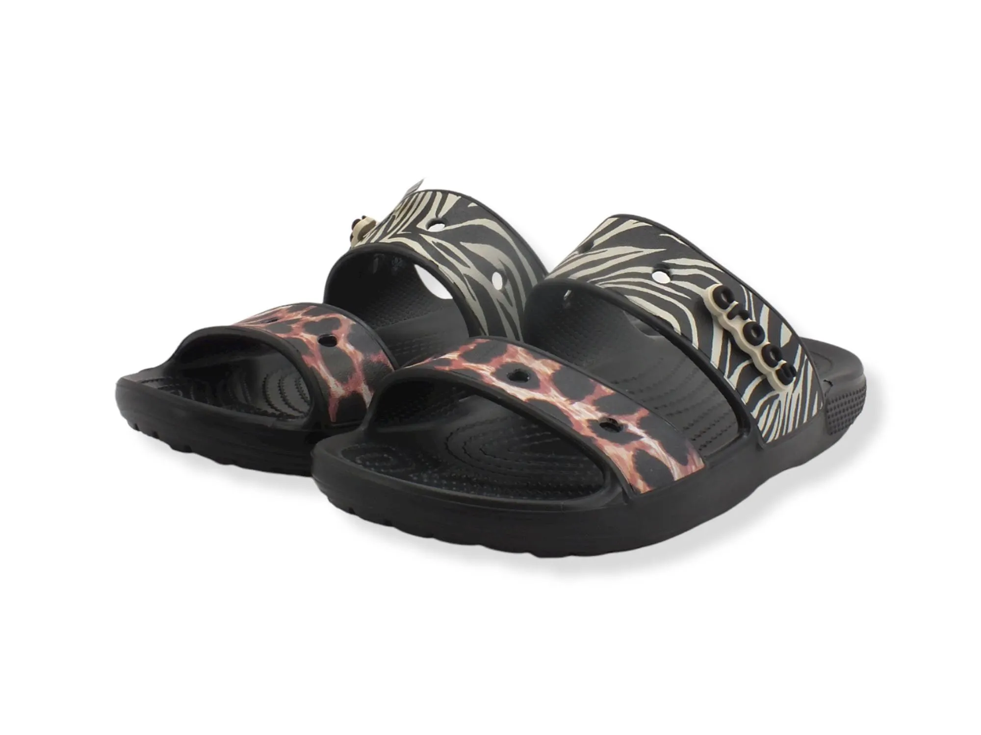 CROCS Classic Sandalo Animal Remi Black Multi 207847-0C4
