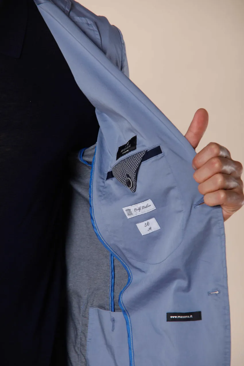Da Vinci Travel blazer homme en satin techno travel stretch avec détails régulier