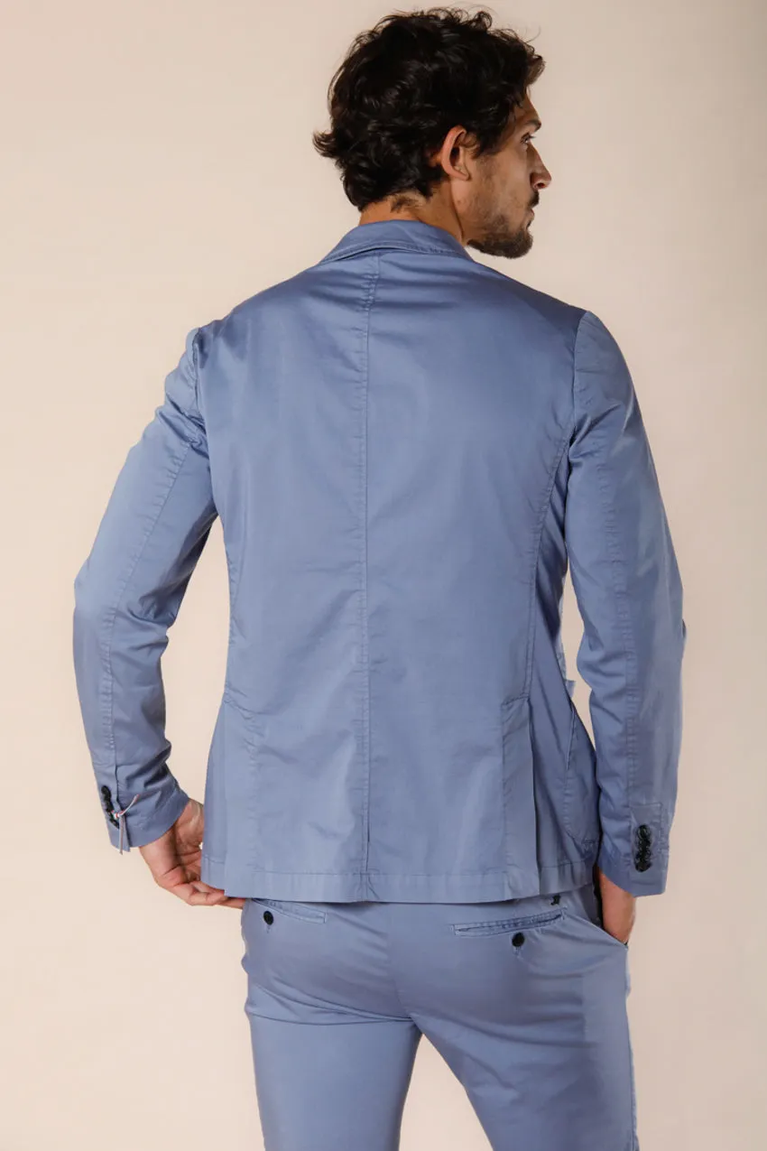 Da Vinci Travel blazer homme en satin techno travel stretch avec détails régulier