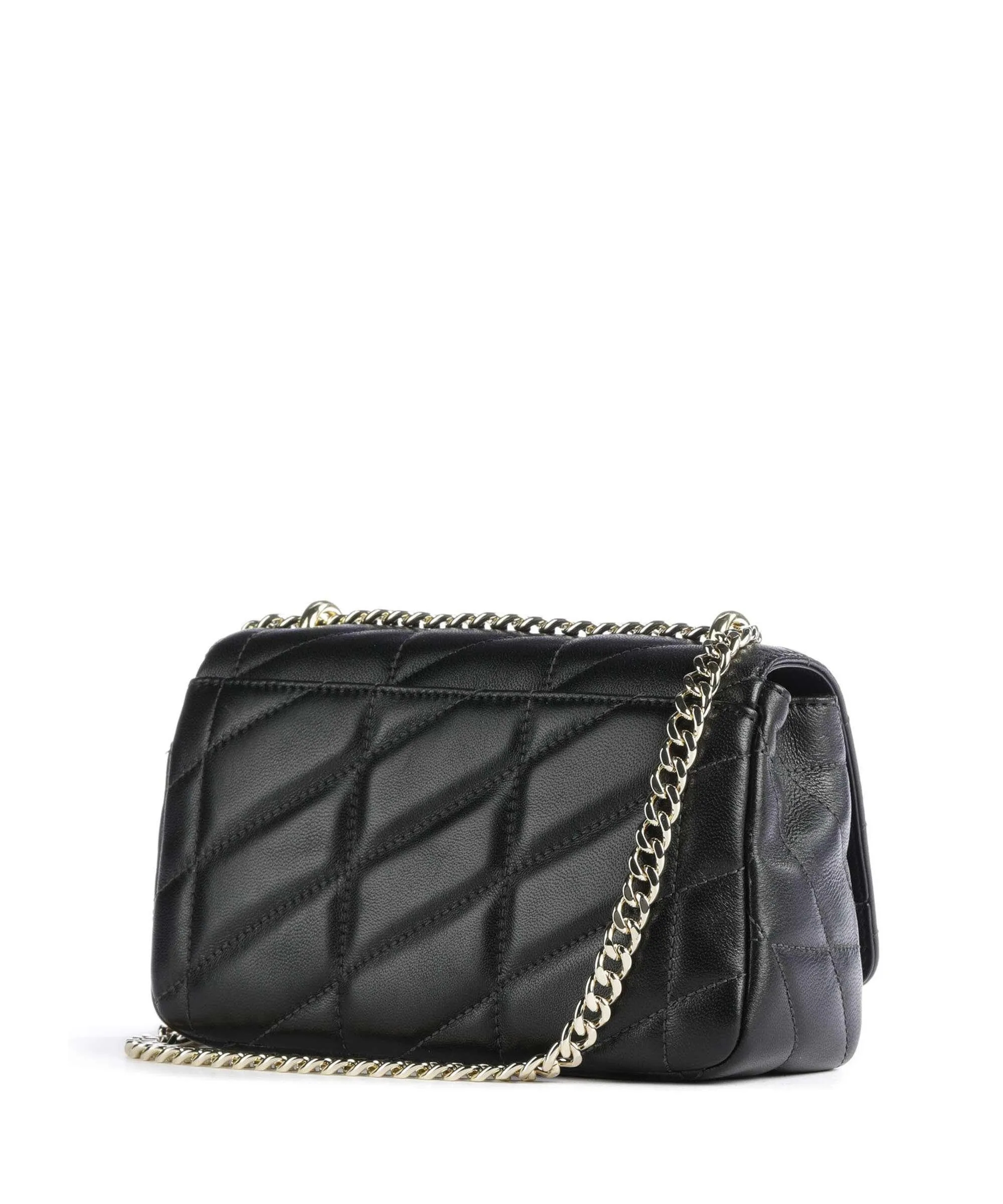  DKNY Beau Borsa a spalla cuoio di agnello nero  