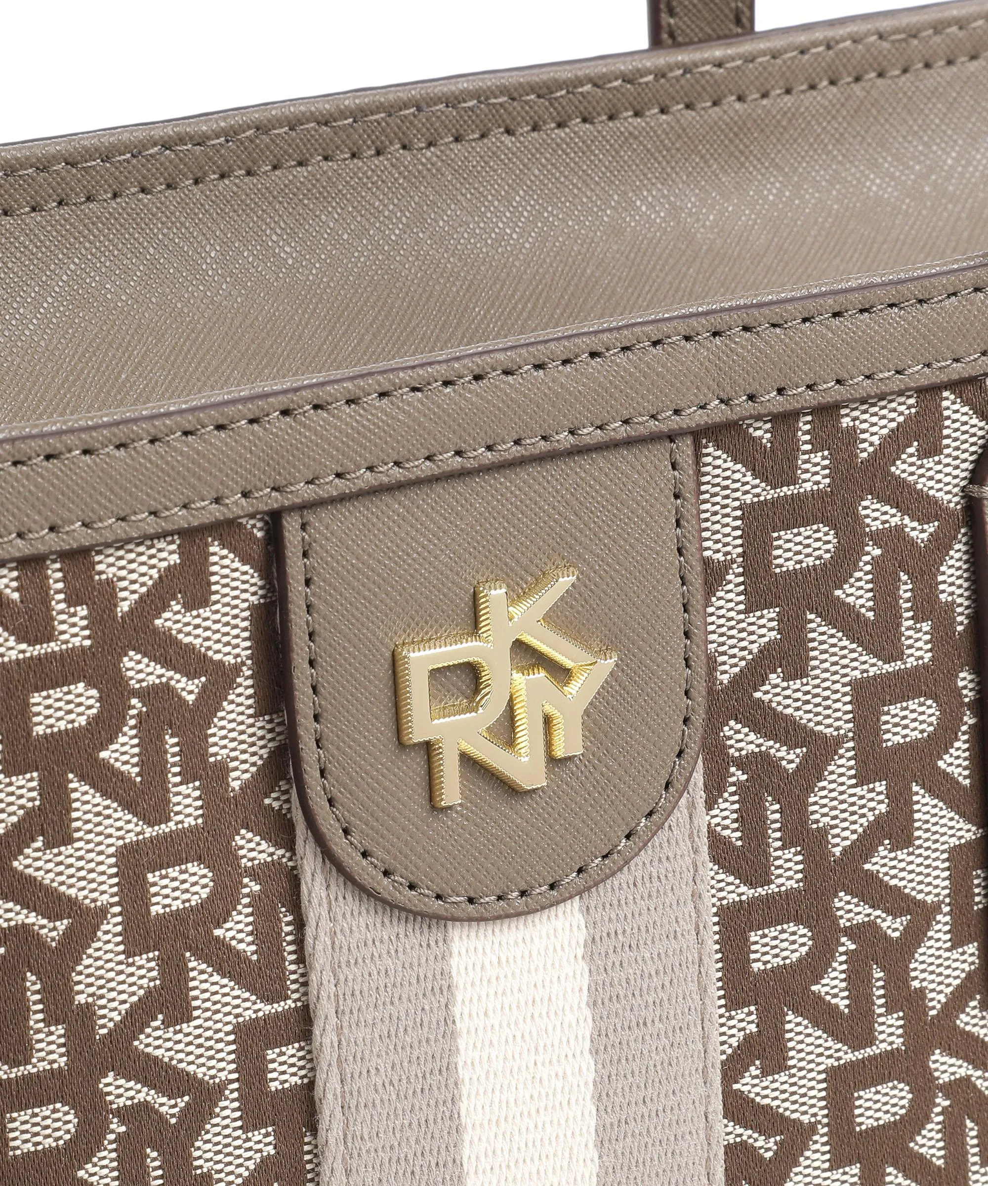  DKNY Carol Borsa shopper poliestere beige/marrone  