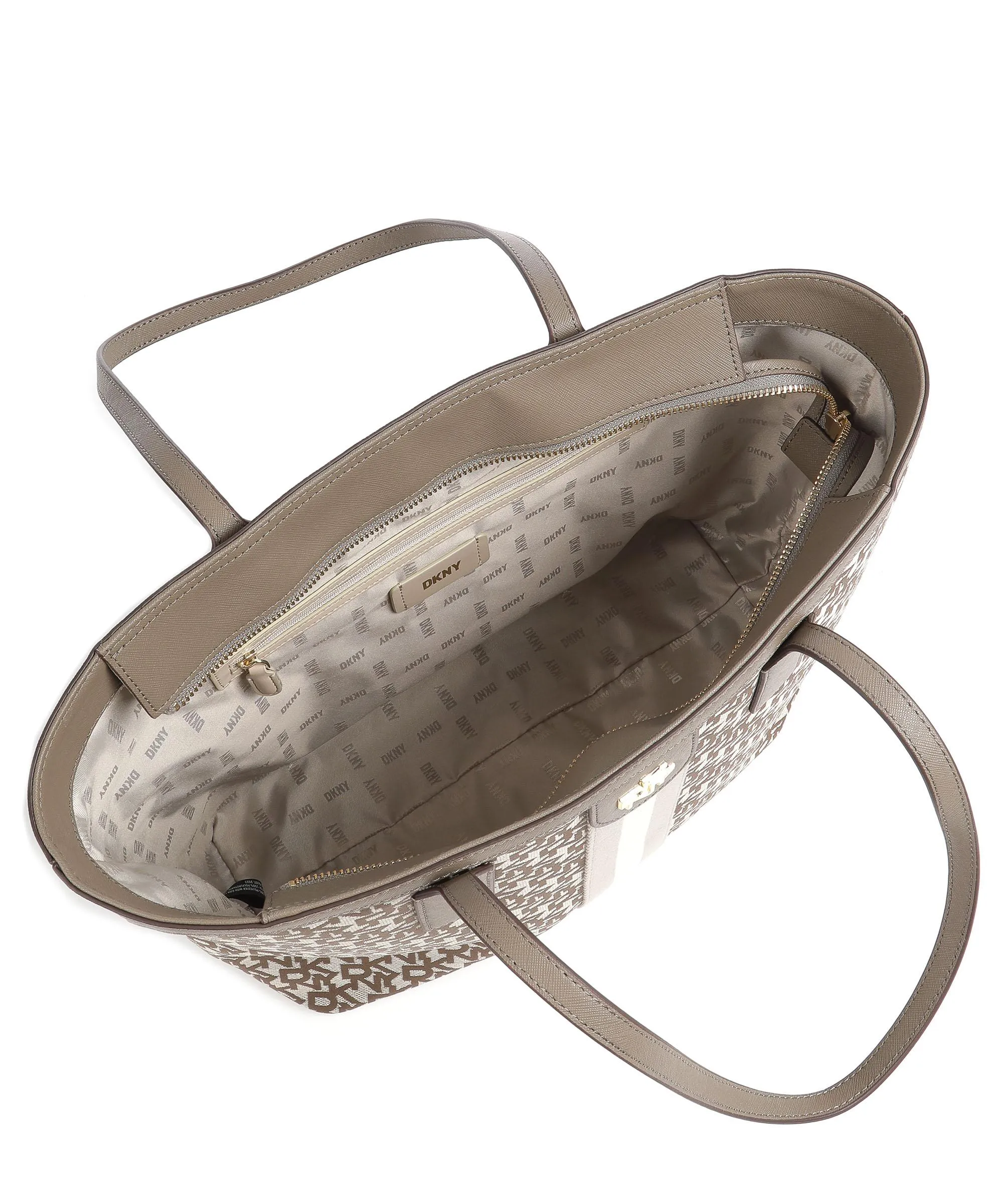  DKNY Carol Borsa shopper poliestere beige/marrone  